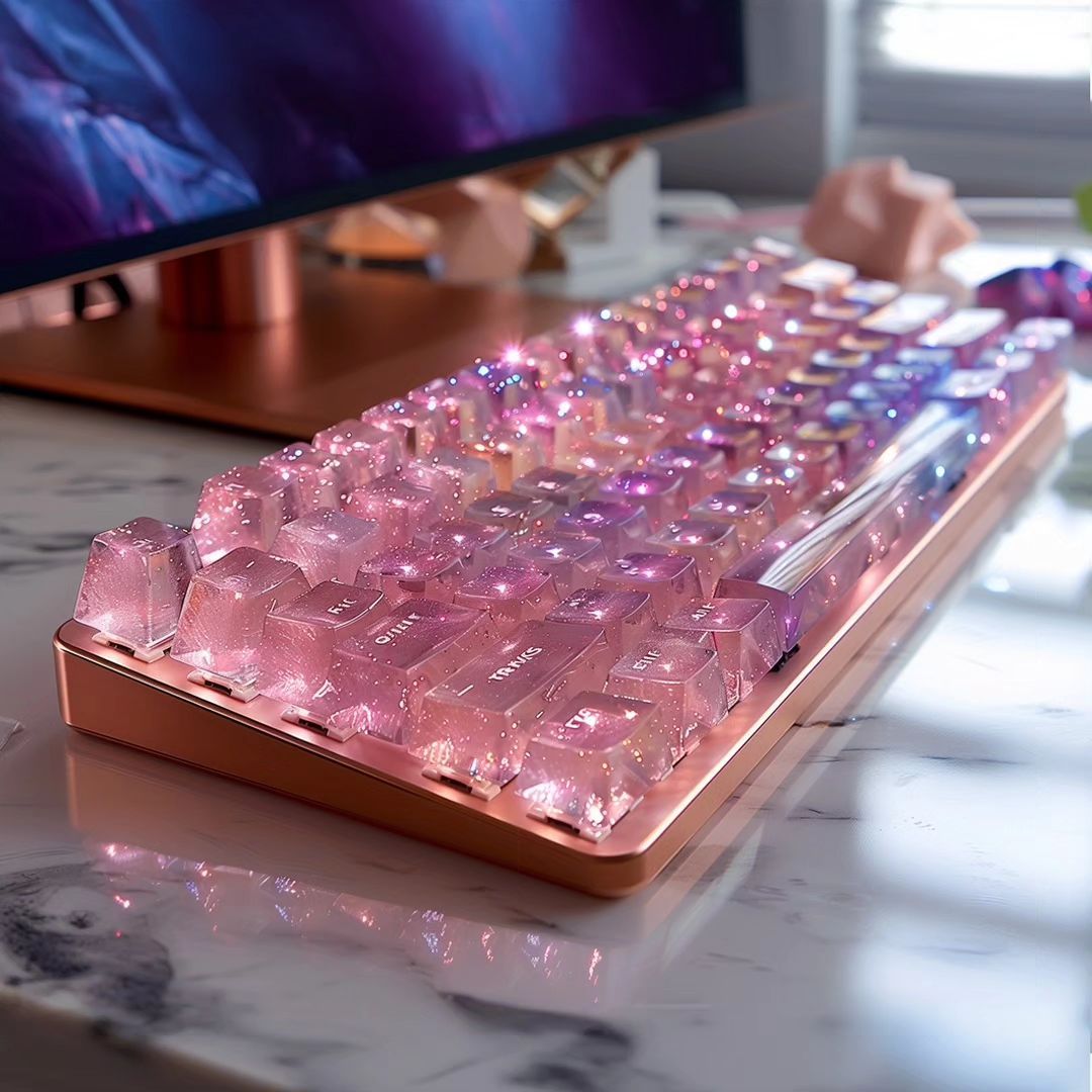 The CrystalKey Luminaire Keyboard ✨️